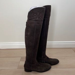 Tory Burch brown over the knee boots